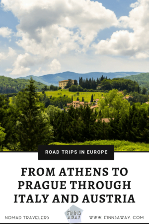 Road trip from Greece to Czech Republic through Italy and Austria, including a ferry ride from Patras to Ancona, historic cities, Tuscany wine and hiking in the mountains. | FinnsAway Travel Blog